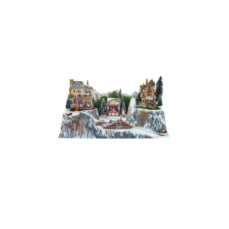 Base village Noël Dolomites 78x38cm – Décoration féerique