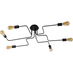 Plafonnier Lester dimmable E27 6 x 60 W LUCIDE