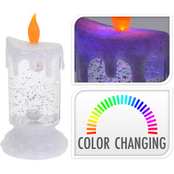 Bougie LED Ø 8,5 x 18 cm – Ambiance Festive Noël