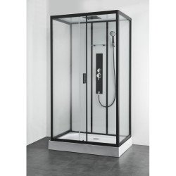 Cabine de douche Uyuni rectangle pour coin 120 x 80 x 225 cm ALLIBERT