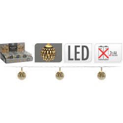 Guirlande LED 10 Boules – Ambiance Festive Intérieure

