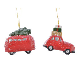 Véhicule en terre cuite à suspendre – Déco Noël |

