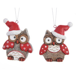 Hibou de Noël à suspendre – Déco festive et unique

