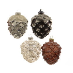 Pomme de pin à suspendre – Déco Noël Festive

