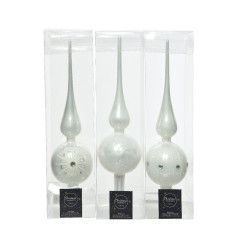 Cimier Verre Hiver Ø 8x31cm – Déco Festive | KSD