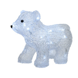 Ours en acrylique LED – Déco Noël Lumineuse