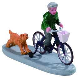 Figurine enfant à vélo LEMAX – Décoration Noël | LEMAX

