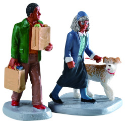 Figurines Courses 2 pièces LEMAX – Déco Noël | LEMAX

