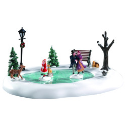 Patinoire Victorien animée LEMAX – Magie de Noël | LEMAX