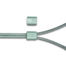 Manchon en aluminium pour câble Ø 3 mm 2 pièces CHAPUIS