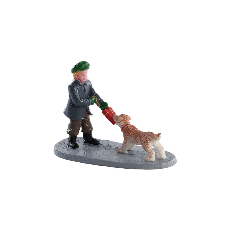 Figurine Enfant et Chien LEMAX – Décoration Village | LEMAX


