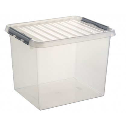 Boîte avec couvercle à clips transparent Box Q-Line 36 L SUNWARE