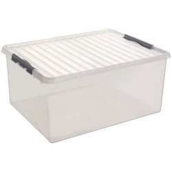 Boîte avec couvercle à clips transparent Box Q-Line 52 L SUNWARE