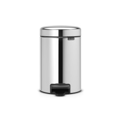 Poubelle à pédale NewIcon argent brillant 3 L BRABANTIA