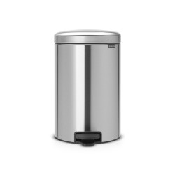 Poubelle à pédale NewIcon argent mat 20 L BRABANTIA