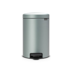 Poubelle à pédale NewIcon menthe métallique 12 L BRABANTIA