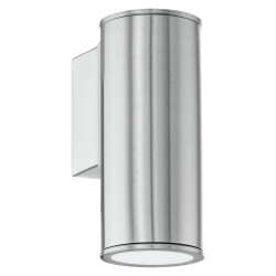 Applique extérieure LED Riga 5 inox Ø 6,5 x 15 cm GU10 3 W EGLO