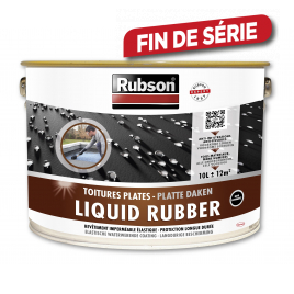 Produit d'étanchéité pour toiture Liquid Rubber noir 10 L RUBSON