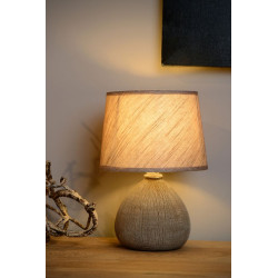 Lampe à poser Ramzi brune – Éclairage élégant | LUCIDE
 Lampe à poser Ramzi brune – Éclairage élégant | LUCIDE
