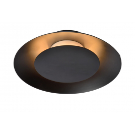 Plafonnier LED Foskal noir Ø 21,5 cm 6 W LUCIDE