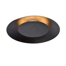 Plafonnier LED Foskal noir Ø 34,5 cm 12 W LUCIDE