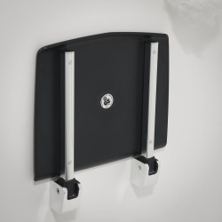 Siège de douche rabattable Boston gris foncé – Confort | TIGER Siège de douche rabattable Boston gris foncé – Confort | TIGER