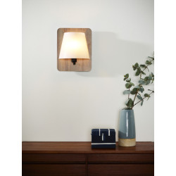 Applique Idaho bois foncé E14 15W – Éclairage Élégant | LUCIDE Applique Idaho bois foncé E14 15W – Éclairage Élégant | LUCIDE