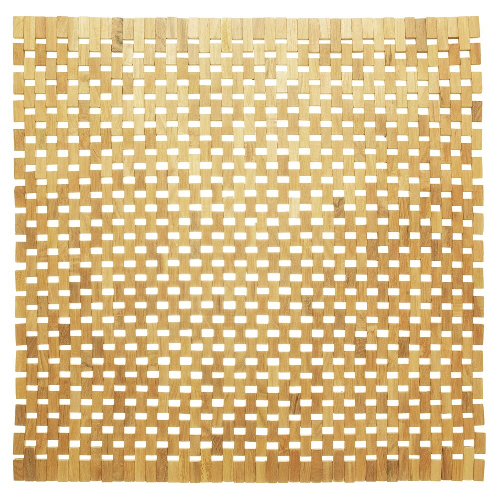 Tapis De Bain Woodblock 60 X 60 Cm En Teck Sealskin Tapis De Bain Woodblock 60 X 60 Cm En Teck Sealskin