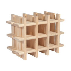 Porte bouteilles en bois 32,5 x 43 x 22 cm