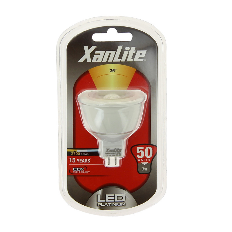 Ampoule LED GU5.3 7W Blanc Chaud – Éclairage Doux | XANLITE Ampoule LED GU5.3 7W Blanc Chaud – Éclairage Doux | XANLITE
