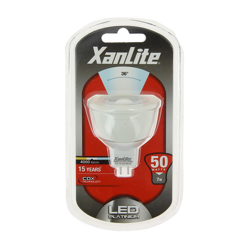 Ampoule LED GU5.3 7W Neutre – Éclairage Efficace | XANLITE
 Ampoule LED GU5.3 7W Neutre – Éclairage Efficace | XANLITE