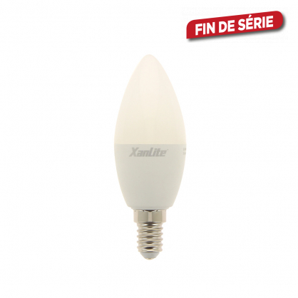 Ampoule LED flamme E14 7 W 806 lm blanc chaud XANLITE