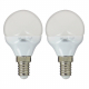 Ampoule LED boule E14 5,3 W 470 lm blanc chaud 2 pièces XANLITE