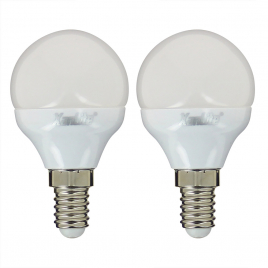 Ampoule LED boule E14 5,3 W 470 lm blanc neutre 2 pièces XANLITE