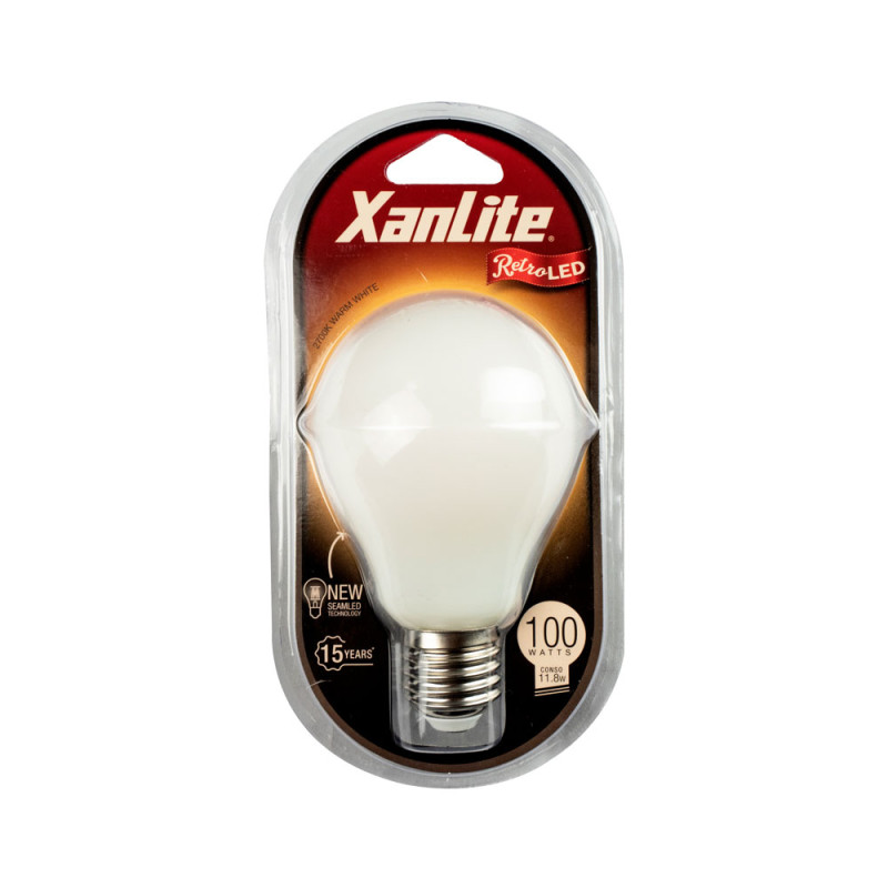 Ampoule LED E27 Filament XANLITE – Blanc Chaud 1521lm | XANLITE
 Ampoule LED E27 Filament XANLITE – Blanc Chaud 1521lm | XANLITE