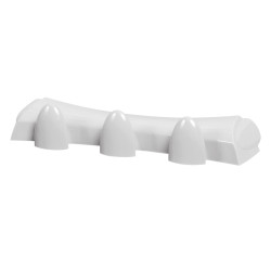 Crochet Happy triple blanc brillant – Organisez votre salle de bain | ALLIBERT