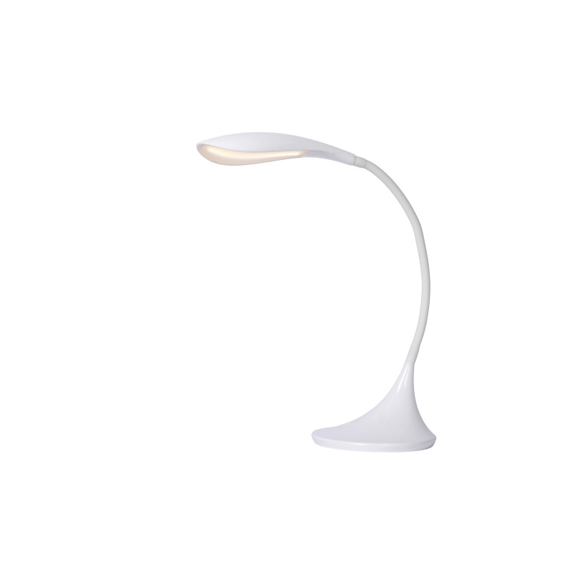 Lampe de bureau LED Emil blanche dimmable 4 W LUCIDE