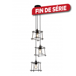 Suspension Edgar dimmable E27 3 x 40 W LUCIDE