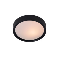 Plafonnier Lex Noir Dimmable Ø 25cm – Éclairage Moderne | LUCIDE