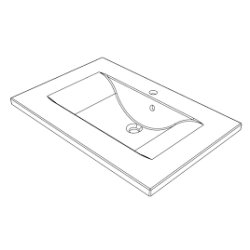 Plan de toilette WAVE