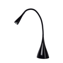Lampe de bureau LED Zozy noire dimmable – Éclairage parfait | LUCIDE
