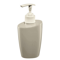 Distributeur savon Happy taupe – Hygiène facile | ALLIBERT