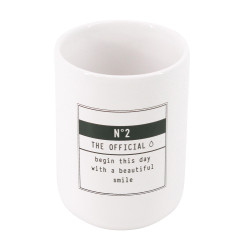 Verre à poser Cosmet blanc et noir – Élégance et Praticité

