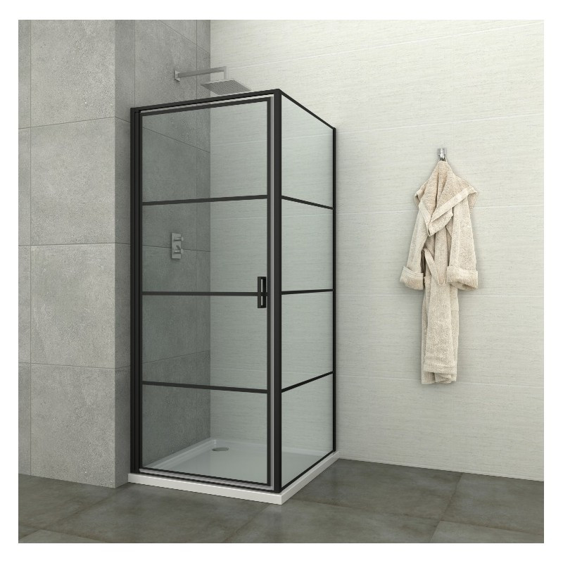 Paroi de douche Loft-Game noir 90x200cm – Design & Pratique | ALLIBERT