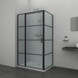 Porte de douche Loft-Game noire – Design & Pratique | ALLIBERT