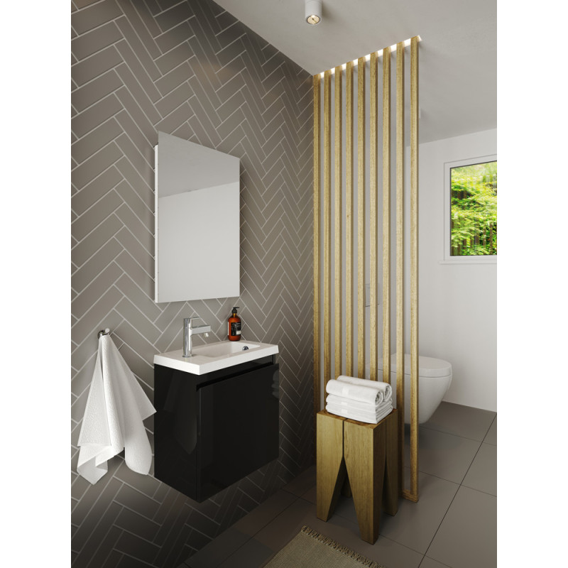 Meuble lave-mains Porto noir – Design & Pratique | ALLIBERT
 Meuble lave-mains Porto noir – Design & Pratique | ALLIBERT