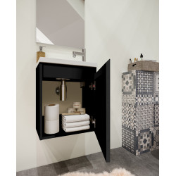 Meuble lave-mains Porto noir – Design & Pratique | ALLIBERT
 Meuble lave-mains Porto noir – Design & Pratique | ALLIBERT
