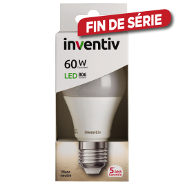 Ampoule LED classique E27 9 W 806 lm blanc neutre INVENTIV