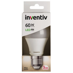 Ampoule LED E27 9W Blanc Neutre – Éclairage Efficace | INVENTIV