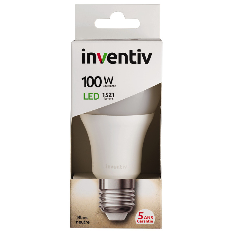 Ampoule LED classique E27 14 W 1521 lm blanc neutre INVENTIV